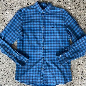 maison kitsune blue gingham